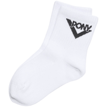 pony middle-aged boys and girls socks classic series medium socks breathable casual socks 241K3AI10RW