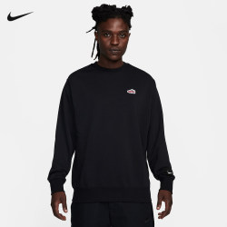 Nike Nike spring new men's round neck sweatshirt loose casual embroidered pullover sweatshirt FZ5203-010