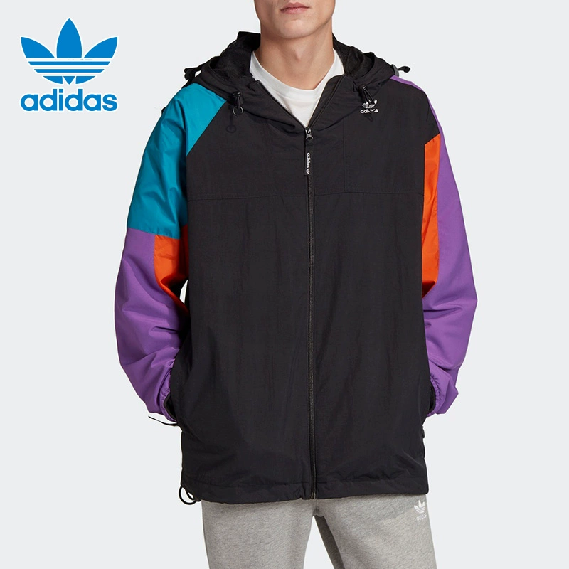 Áo khoác nam Adidas áo ba lỗ màu áo trùm đầu 2020 mùa xuân mới thể thao giản dị GC8703 - Áo khoác thể thao / áo khoác