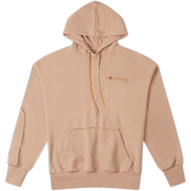 Converse Womens Winter Simple Retro Loose Casual Drop Shoulder Sleeve Hooded Sweatshirt 10026555-A01