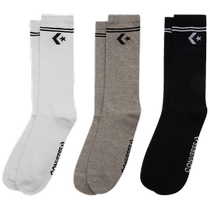Converse comfortable and breathable 3 pairs of mid-cut sports and leisure socks for men and women 10026629-A01