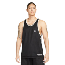 NIKE Nike Vest Mens Basketball Training Speed Dry Loose Motion Double Hook Printed Speed Dry T-shirt DX0334-010