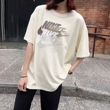 Nike, летний трикотажный свитер подходит для мужчин и женщин, спортивная футболка, короткий рукав, с печатью вашего логотипа, круглый воротник