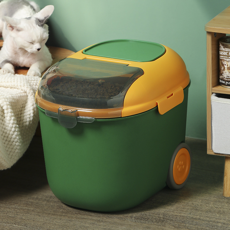 Cat food box sealed storage barrel dog food box for cat food Moistureproof storage Case storage tank Pets Pet Storage Tank