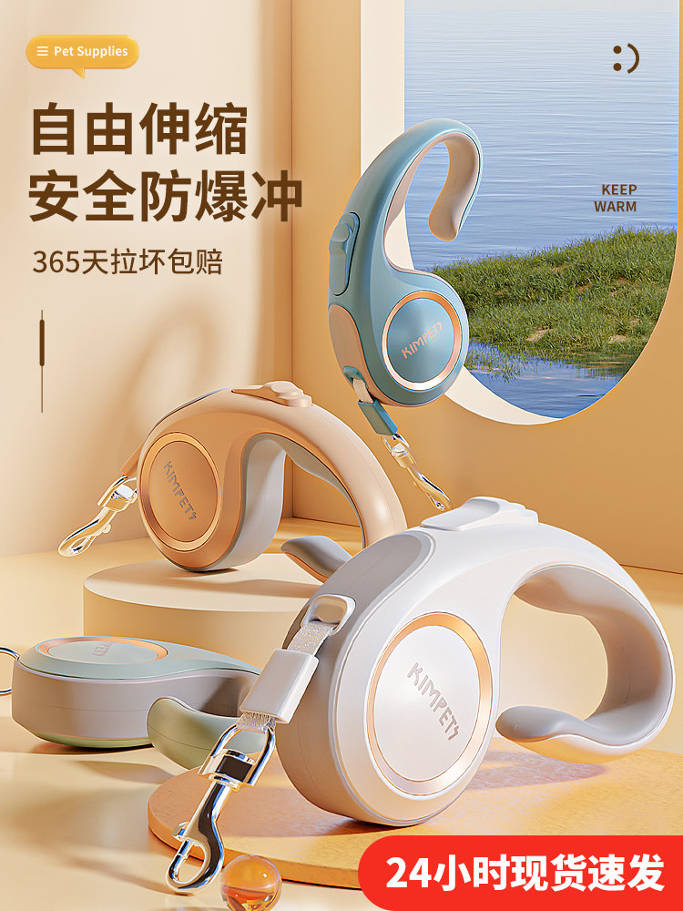 Dog Leash, Automatic Retractable Leash, Anti-Breakaway, for Small and Medium-Sized Dogs, Teddy, Corgi, Cat, Pet Supplies