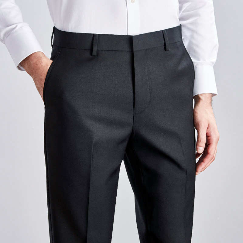 Men's trousers slim black business professional suit pants men's casual straight leg free hot loose suit pants