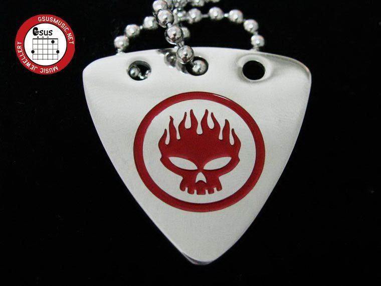 GsusMusic Metal Punk Titanium Pick Necklace Offspring Offspring