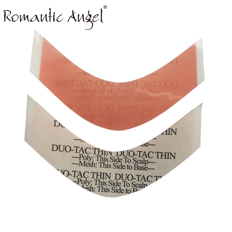 Wig hair block skin using double-sided adhesive DUOTAC red glue thin section American original negatives invisible