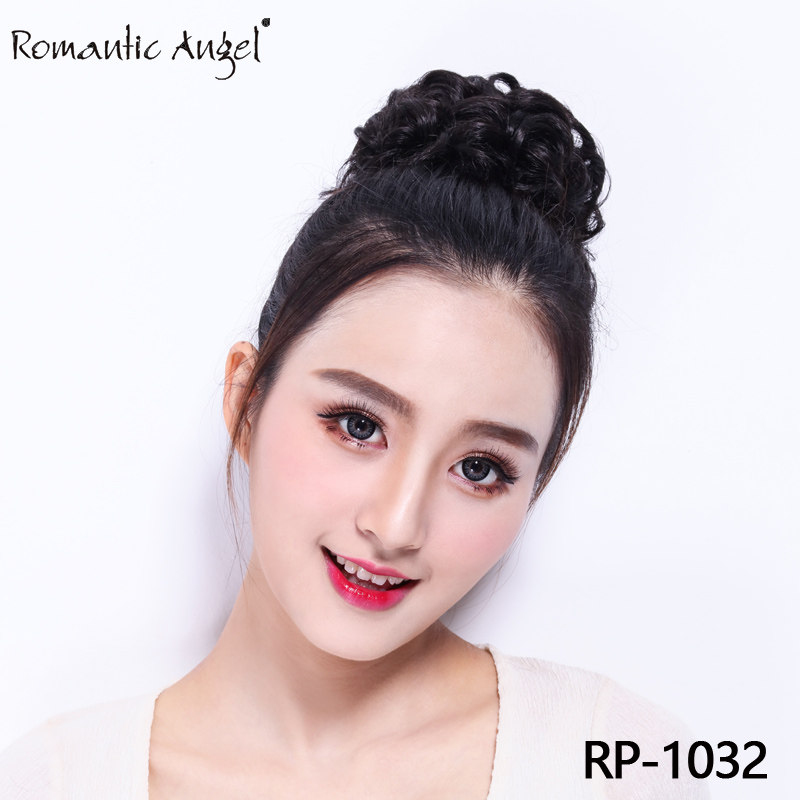 Fake Hair Bag Hair buds Hair Balls Hair Circles Trays Hair bouquet Matte Matt Fluffy Roll Short Female Bridal Dress Import Silk