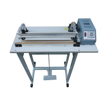 SF-400 Type 600 through with knife pedal sealing machine shrink film Bubble Film Aluminum foil tea bag cutting integrated