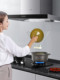 Pot lid rack with water tray 304 stainless steel wall-mounted rack without punching kitchen storage simple storage rack