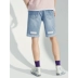 A21 hè mới cotton lỗ nam quần jean nam thời trang quần short eo thấp xu hướng quần nam thô - Quần jean quần dài nam Quần jean