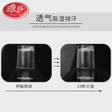 浪莎 Хлопковые демисезонные зимние черные носки, средней длины, увеличенная толщина, впитывают пот и запах