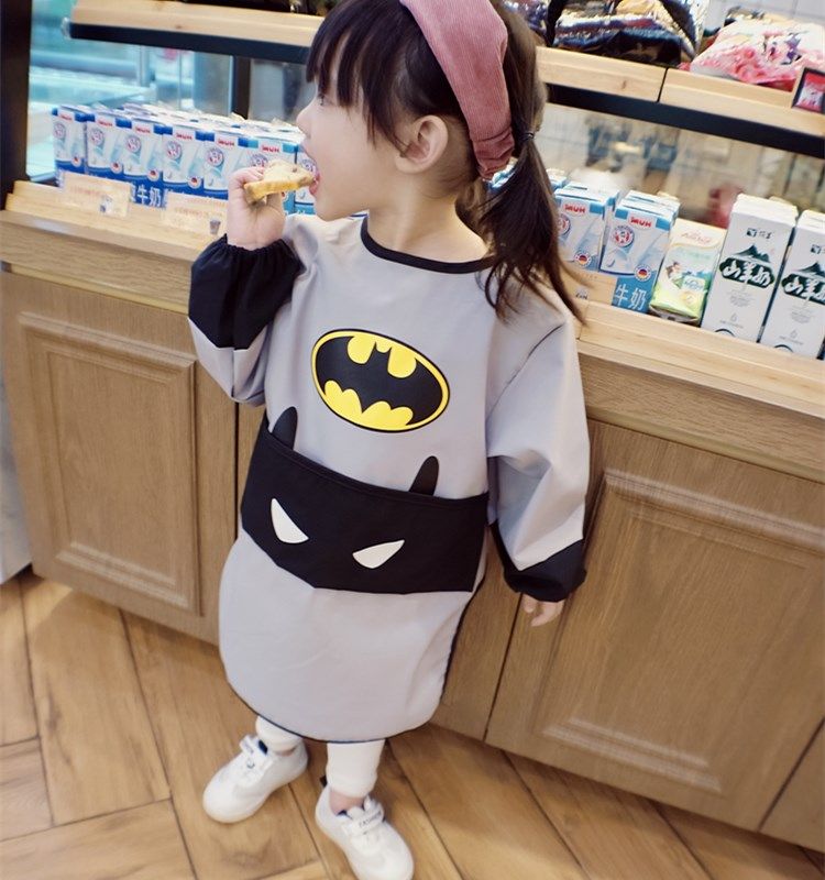 Baby Waterproof Anti-Dress Autumn Winter Children Draw Clothing Apron Long Sleeve Painting Hood clothing Dining Clothes Light And Breathable Type