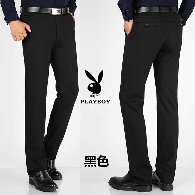 Playboy Spring New Hot Leisure Pants Men Fashion Lax Stretch Shoes Stretch Pants