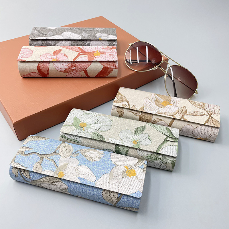 Glasses Case with Chinese Style, Personalized, High-End Storage, Magnetic Leather Craft, High Appearance Value, Student Glasses Case, Portable Glasses Case with Chinese Style, Personalized, High-End Storage, Magnetic Leather Craft, High Appearance Value, Student Glasses Case, Portable