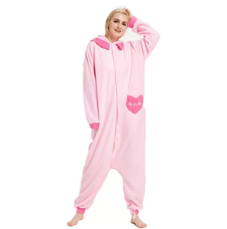 Xuất khẩu phim hoạt hình mùa thu và mùa đông Melody Siamese pyjama nam và nữ trang phục sân khấu Halloween bộ khủng long