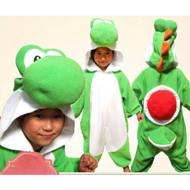 Children's Yoshi One-Piece Pajamas Cartoon Animal Baby Hooded Autumn and Winter Halloween Costumes for Adults and Men's Home Wear Children's Yoshi One-Piece Pajamas Cartoon Animal Baby Hooded Autumn and Winter Halloween Costumes for Adults and Men's Home Wear