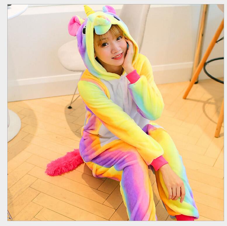Stars Tianma Rainbow Tianma Unicorn Cặp đôi động vật Phim hoạt hình Xiêm Bộ đồ ngủ bộ cotton đẹp mặc nhà