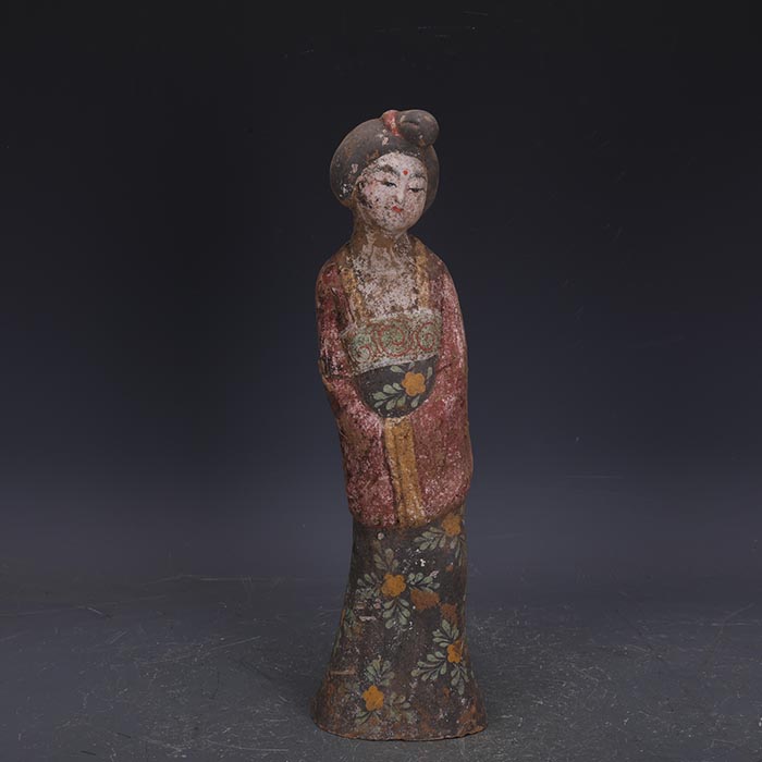 The Tang Dynasty handmade colorful pottery sculpted figurines Beauty Beauty like making old unearthed old goods antique porcelain ancient Antique Porcelain Antique collection