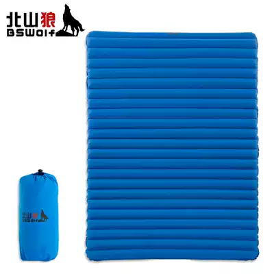 Beishan Wolf outdoor moisture-proof mat double inflatable mat Air cushion bed mat thickened and widened tent sleeping mat Ultra-light portable mat