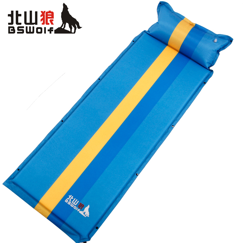 Beishan Wolf Outdoor Automatic Inflatable Pad Single Widened Lunch Breakout Mount Pad for Double Camping Pad