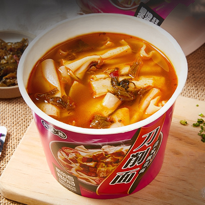 【6桶】鲜乐福非油炸牛肉刀削面