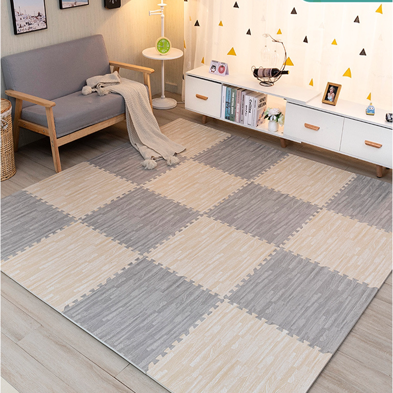Environmental protection wood grain foam ground floor cushion splicing home climbing cushion floor cushion children's puzzle bedroom tatami crawl cushion