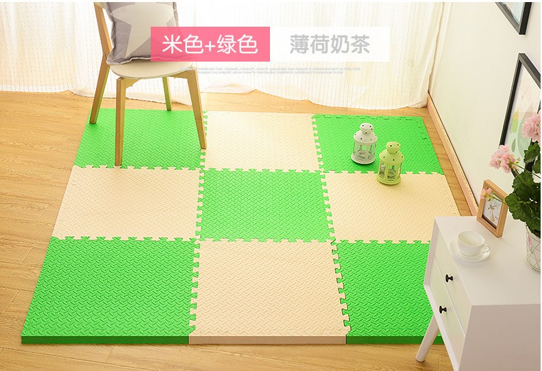 Thảm xốp cho bé 60X60 phòng ngủ gia đình khâu mat câu đố bé lớn bò mat chống rơi dày thảm xốp gấp gọn