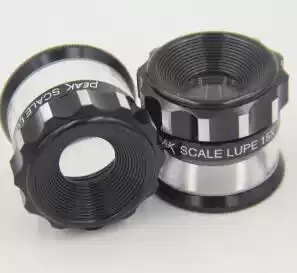 Japan PEAK Bijia magnifying glass 2016-15X Handheld 15x magnifying glass with scale