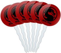 GRAPHICS MORE Mortal Kombat Symbol Cupcake Picks Top