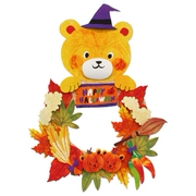 Full 68 Vòng hoa Halloween miễn phí Teddy Bear Teddy Teddy Trang trí Mô hình giấy 3D Tự làm với mô tả giấy - Mô hình giấy