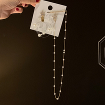 Fairy Gentle Wind Star Pearl Tassel Long earrings hairclip One-piece design feel Joker earring decoration