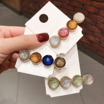 Summer Korea Bay Paddle Red Transparent Color Gem Hairclip Clamp adult header top clip Liu Haijian