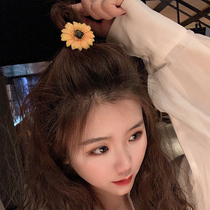 Korea sun flower hair accessories Hairband female summer hipster Daisy sunflower hairclip head rope hair card accessories