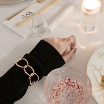Europe and the United States exaggerated hollow open bracelet Female personality serial circle bracelet Simple fashion trendsetter jewelry accessories