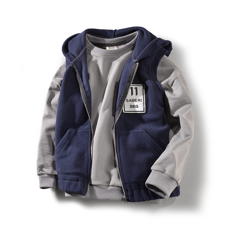 Boy Machia jacket rocking grain suede slim fit for autumn clothes 2021 new children CUHK children's cloakhand shoulder opener