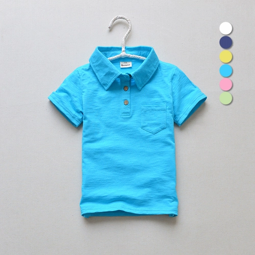 班比纳 Летняя футболка с коротким рукавом для мальчиков, хлопковая детская футболка polo, короткий рукав, подходит для подростков