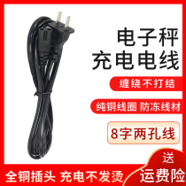 8 word power cord plug Baylens electronic scale 2 hole charger electronic scale accessories Horoscopes special charging cable