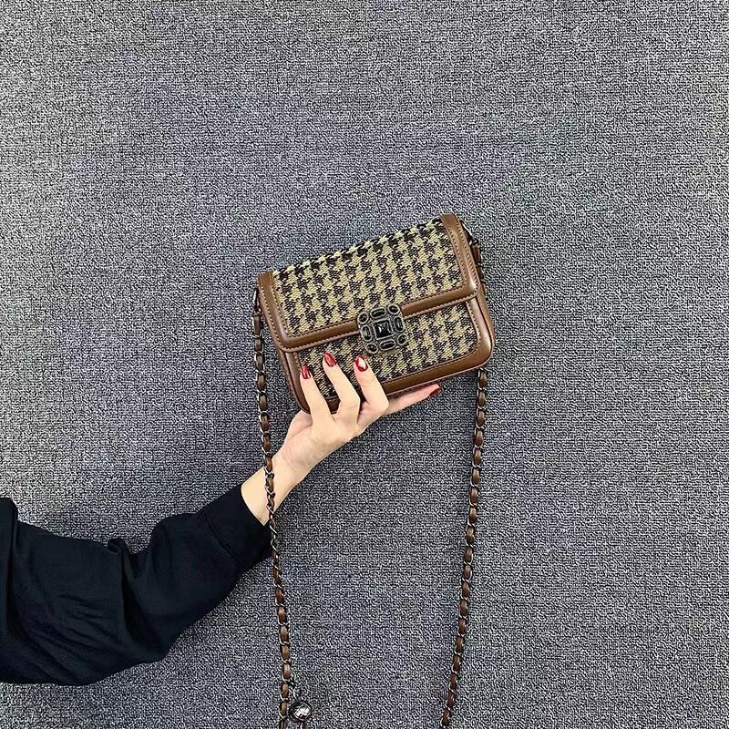 Hong Kong Pouch Pack 2022 New Japan-ROK Fashion Gig Bird G Casual Small Square Bag Single Shoulder Genuine Leather Diagonal Satchel Bag