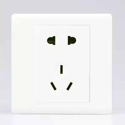 Chint five-hole socket switch NEW7D86 type concealed two three-eye socket panel wall power socket