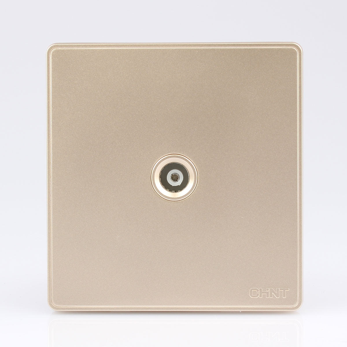 The NEW 2C 86 TV socket jack is a new wall switch panel with light champagne gold