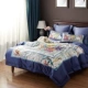 Ý nhập khẩu gia đình cotton bốn 100 500T + ngựa bông satin ánh sáng mềm mại giường sang trọng phong cách phương Tây - Bộ đồ giường bốn mảnh