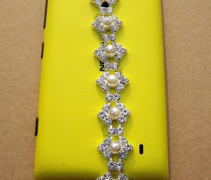 Hand sewn pearl clothes Decorative Water Drill Chain Diy Wedding Dress Dress Belt Waist Chain Sweater Collar Decorative Drill Strips