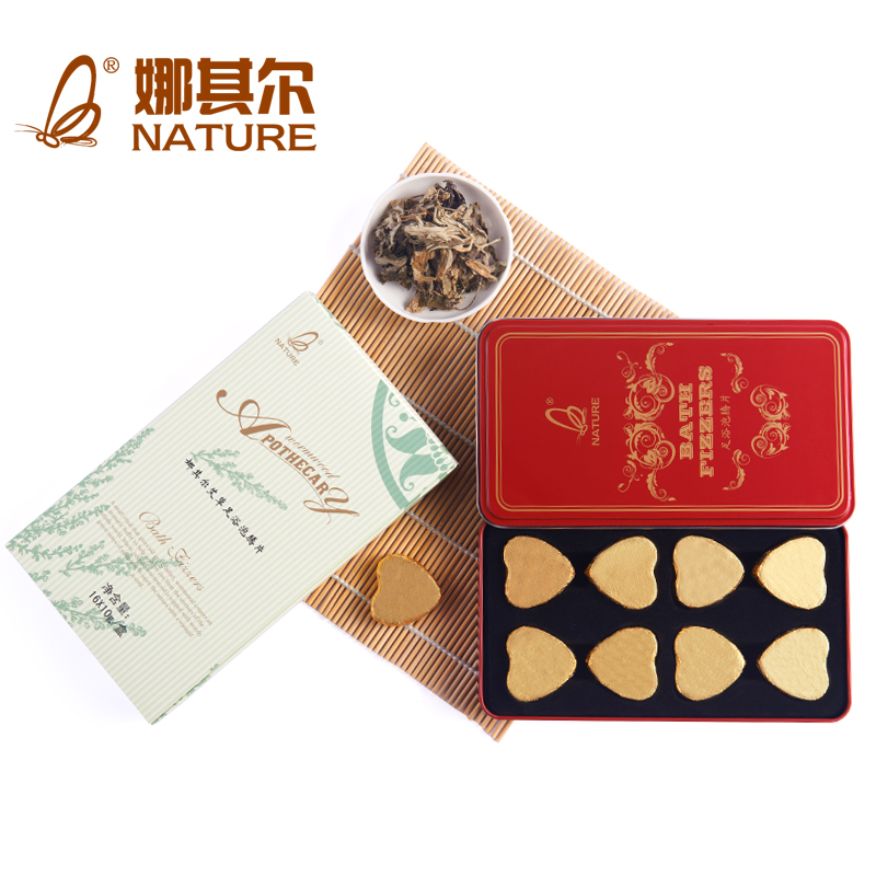 娜其尔 艾草精足浴泡腾片160g 浴足药 艾叶泡脚药 精油泡足泡脚片