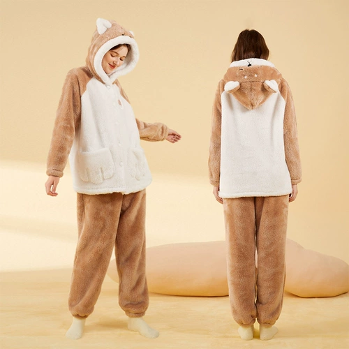 Livhart Leocho совместное хриплом пижам Паджамы набор домашней одежды Shiba inu Home Clothing может быть на открытом воздухе