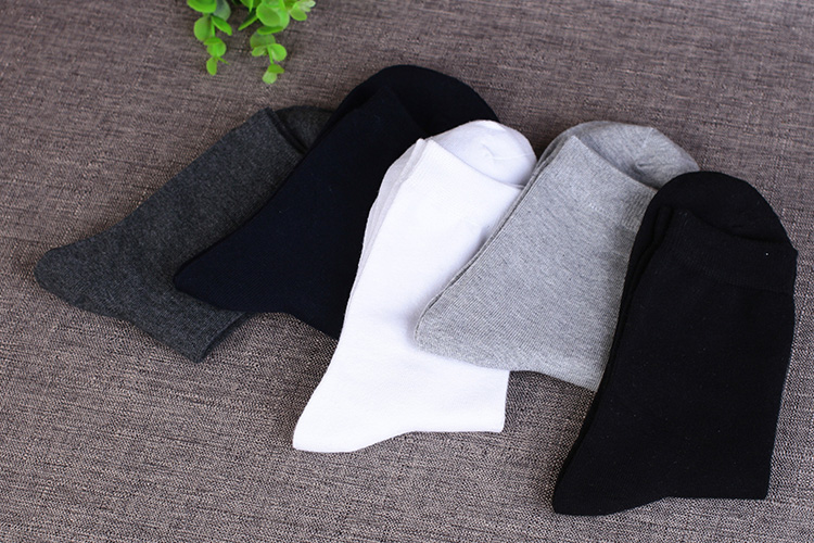 Tất vớ nam thể thao Tất cả màu rắn bốn mùa vớ cotton nhà sản xuất bán buôn quà tặng vớ kinh doanh vớ thông thường khử mùi quần tất bông dày