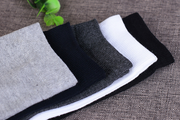 Tất vớ nam thể thao Tất cả màu rắn bốn mùa vớ cotton nhà sản xuất bán buôn quà tặng vớ kinh doanh vớ thông thường khử mùi quần tất bông dày