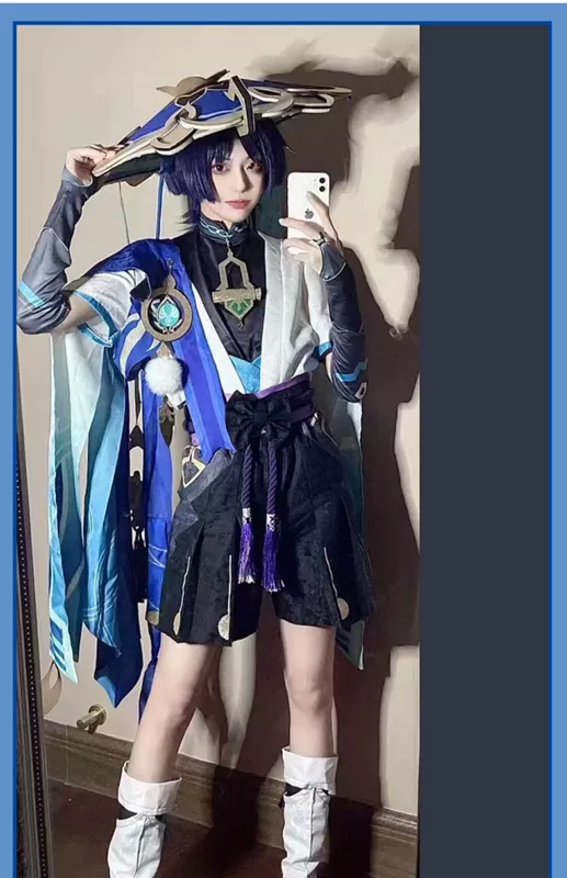 Ban Đầu Thần Cos Phù Hợp Với Wanderer Skifyisher Quần Áo Cosplay Hoạt Hình Hai Chiều Trang Phục Bộ Game C Phù Hợp Với Toàn Bộ