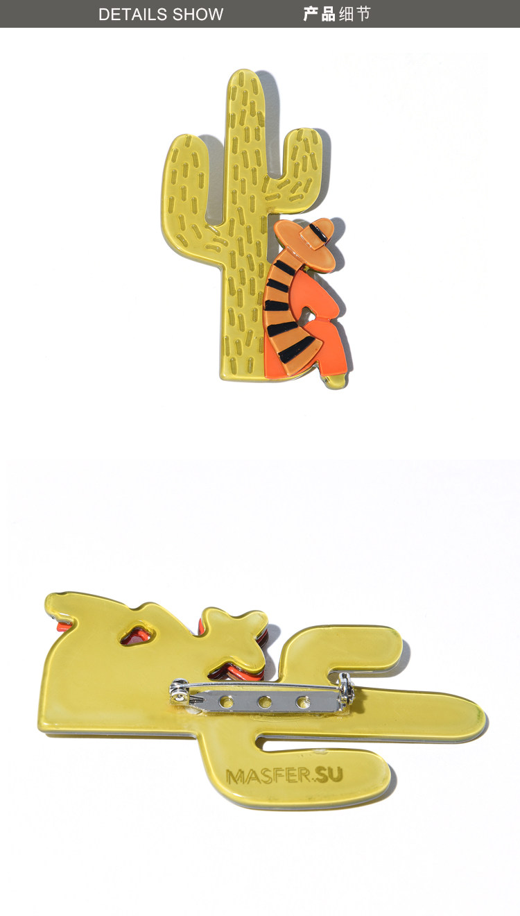 Broche femme MASFERSU en résine - Ref 1173657 Image 10